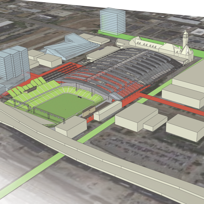 An MLS Stadium as Better Urban Infill and the “Greatest sports street in America”