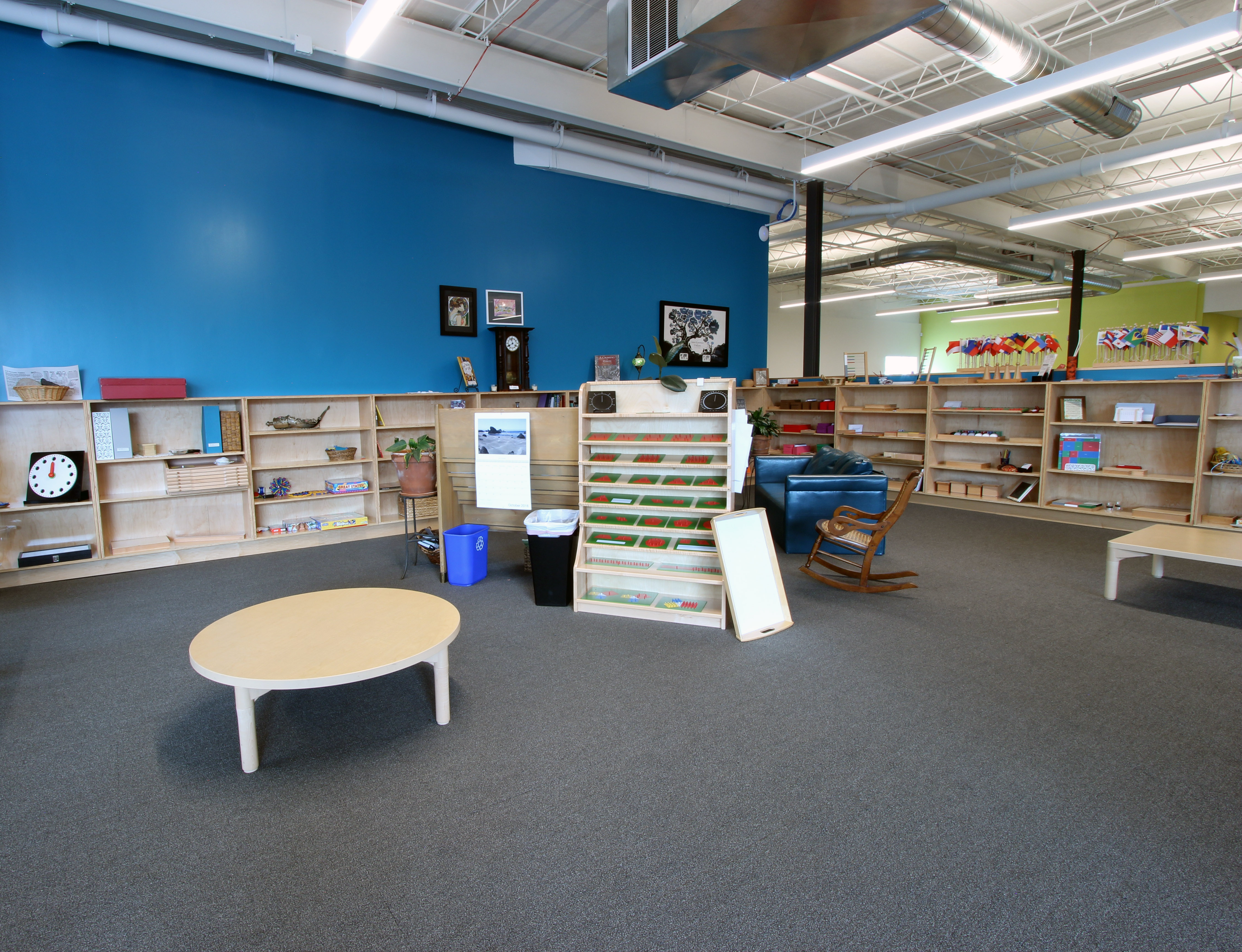 Montessori Training Center bookshelves